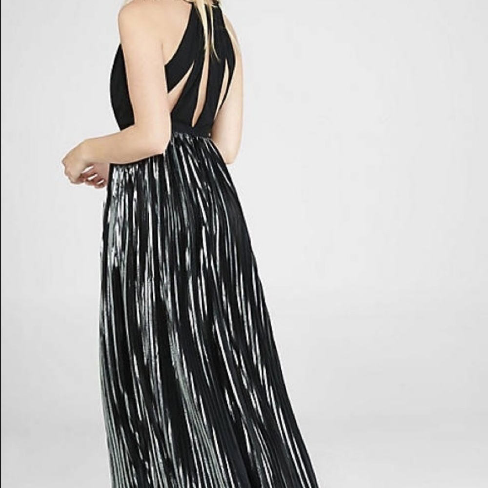 Express black and Metallic dress